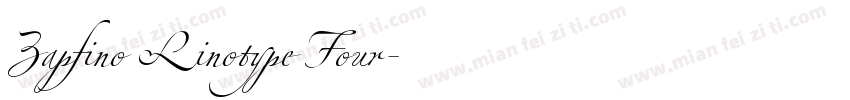 Zapfino Linotype Four字体转换